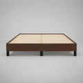 Doppelbettgestell mit Lattenrost, 180 × 200 cm, Spanplatte und Birken-Sperrholz, Walnussbraun
